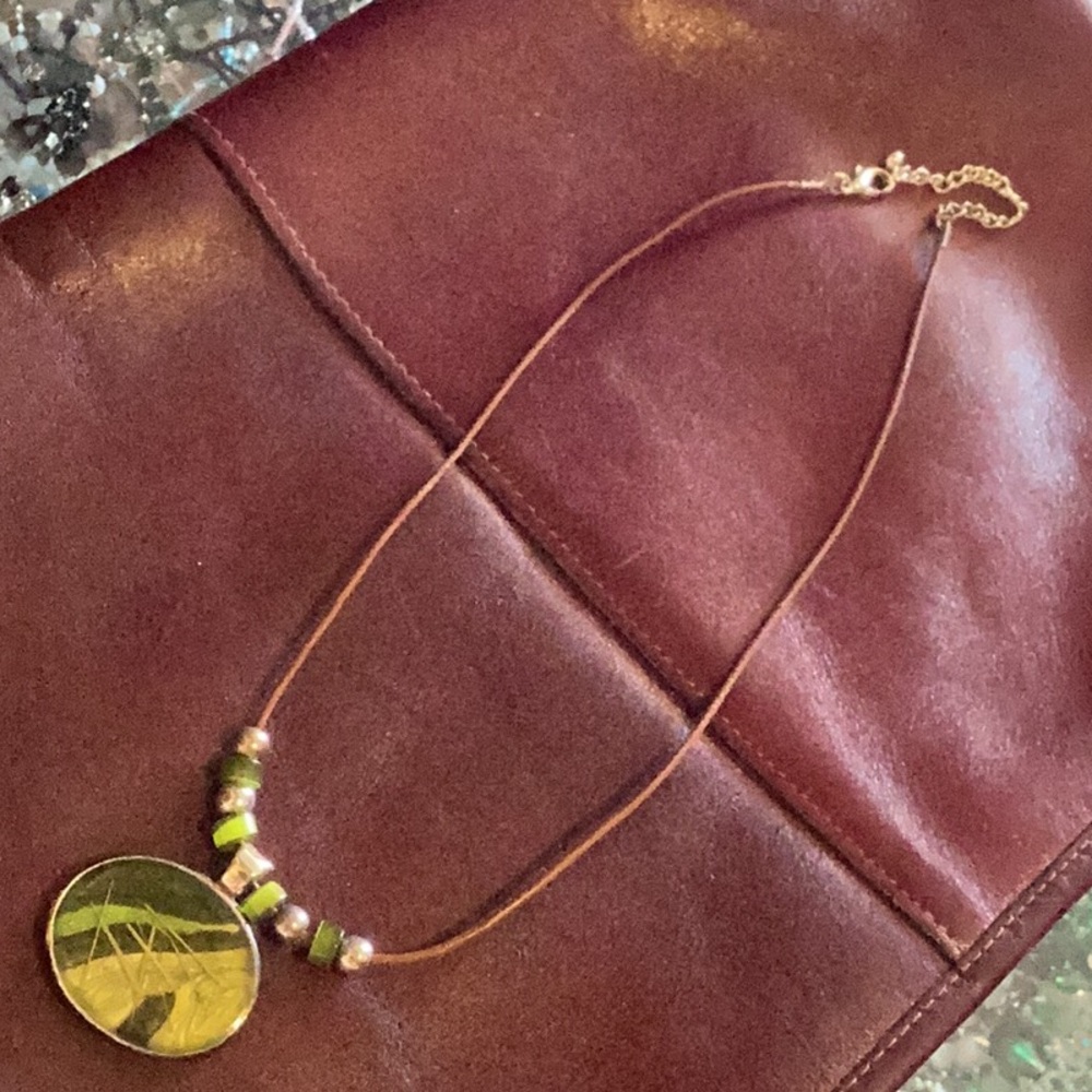 Just a pretty green necklace